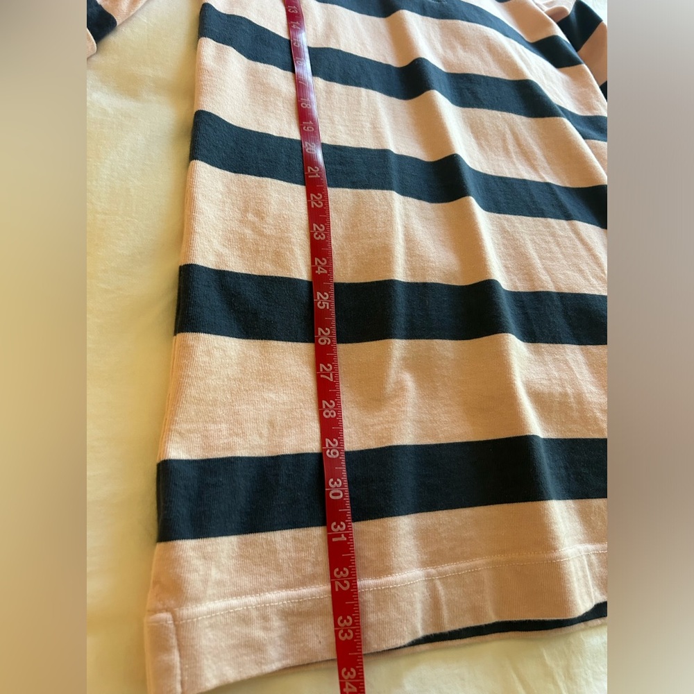 Abercrombie and Fitch pink and blue striped rugby dress. - Picture 3 of 7
